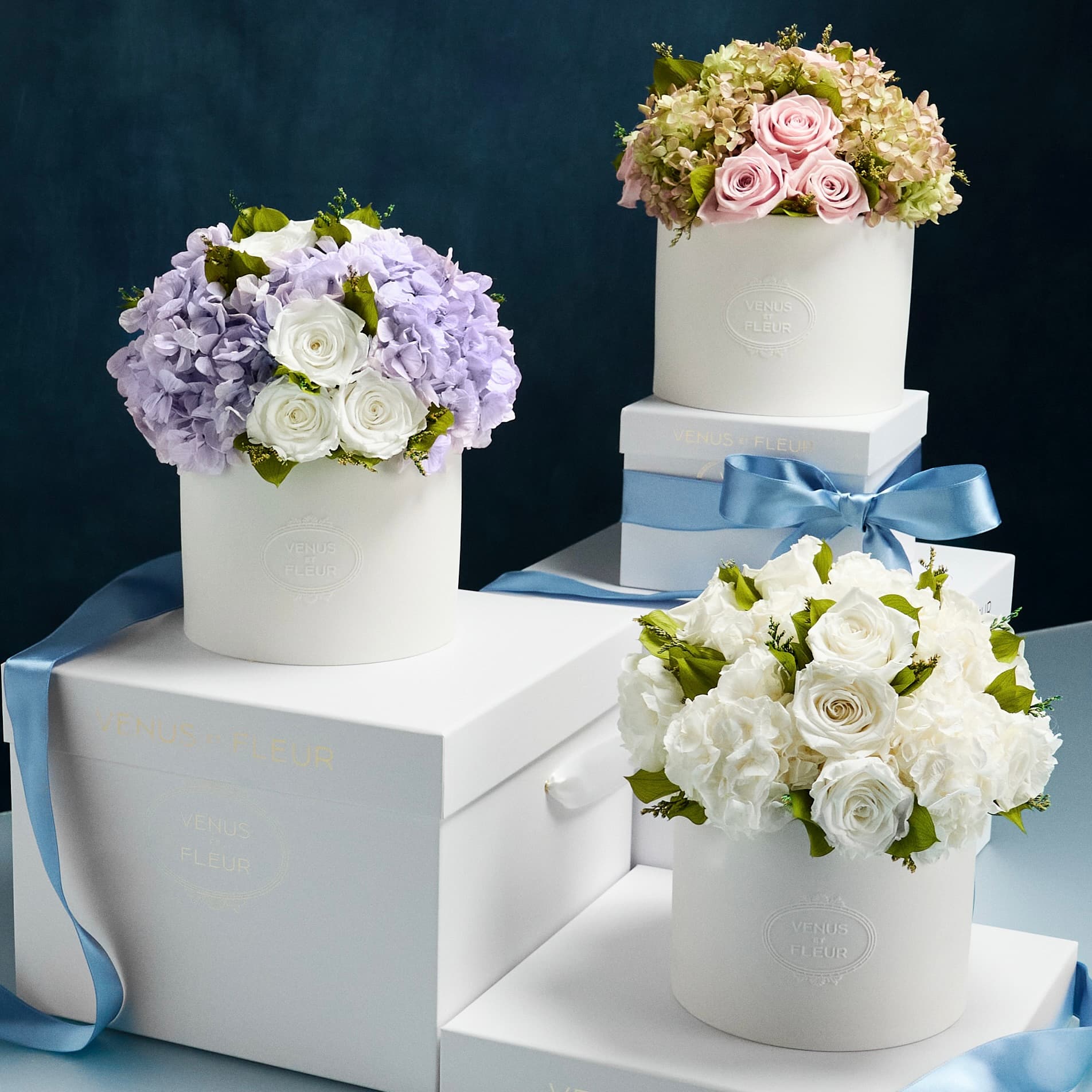 Thalia Porcelain Vase Roses & Hydrangeas - Image 10